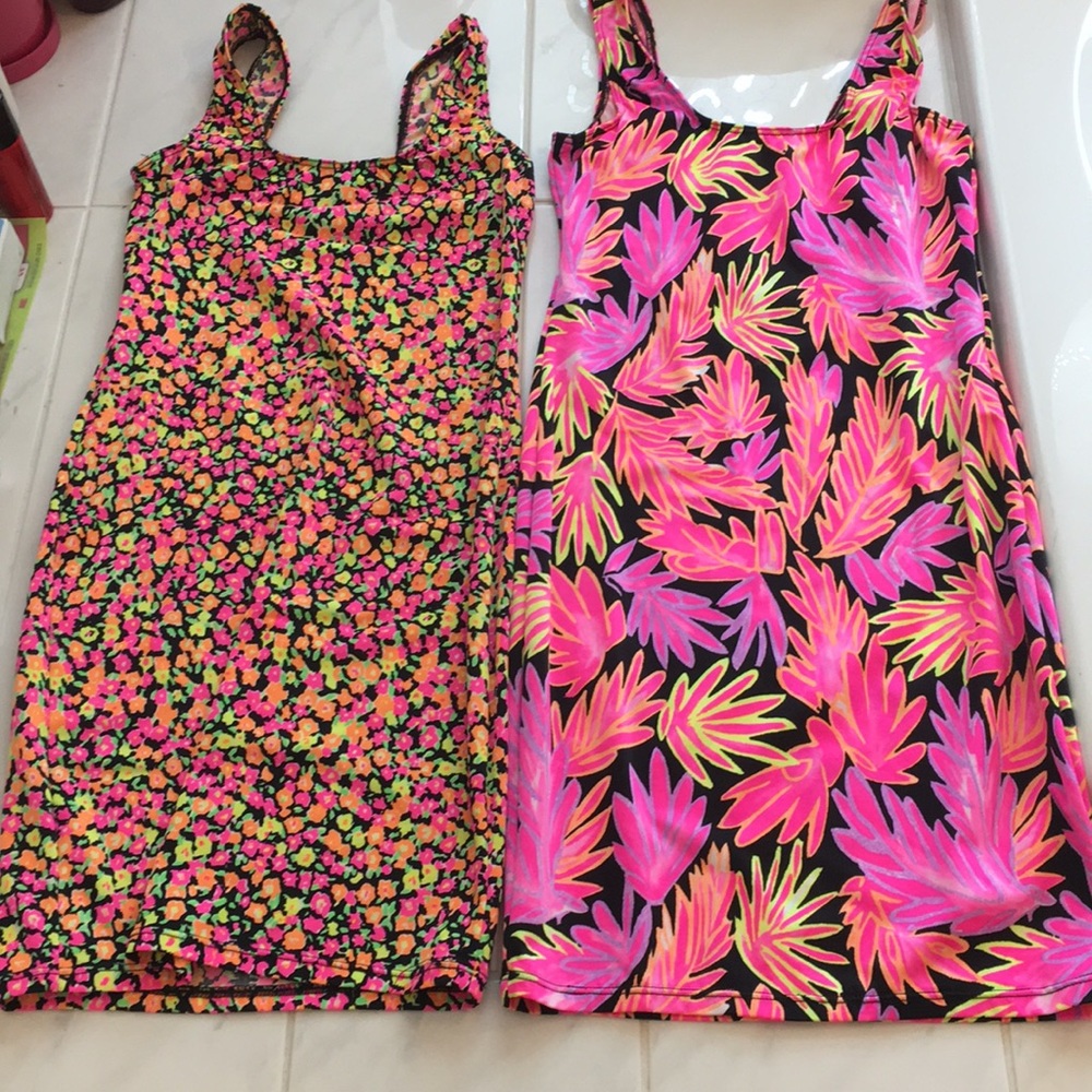 Carabella Collection 2 Neon Tank Dresses